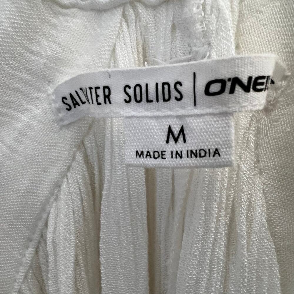 NWT O’Neill Saltwater Solids White Cover Up Dress Medium Beach Swim - Picture 10 of 12